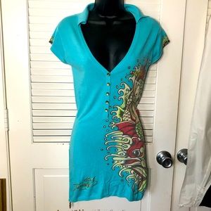 Sexy Ed Hardy knit dress - Size Small